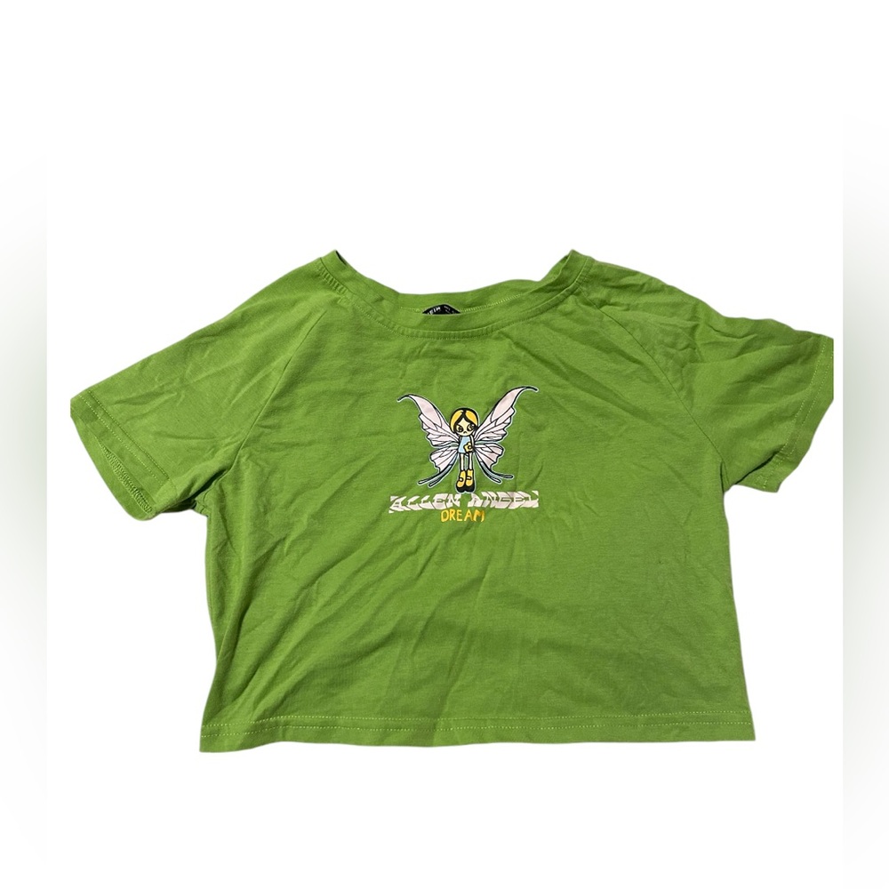 SHEIN Green Fairy Crop Top